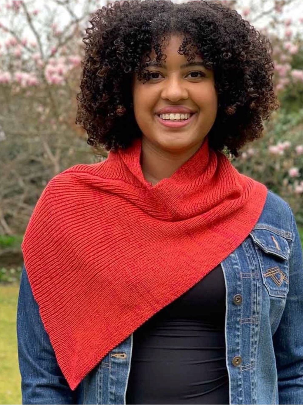 Free people Women's Red Knit Scarf Wrap - Stylish Lightweight Accessory